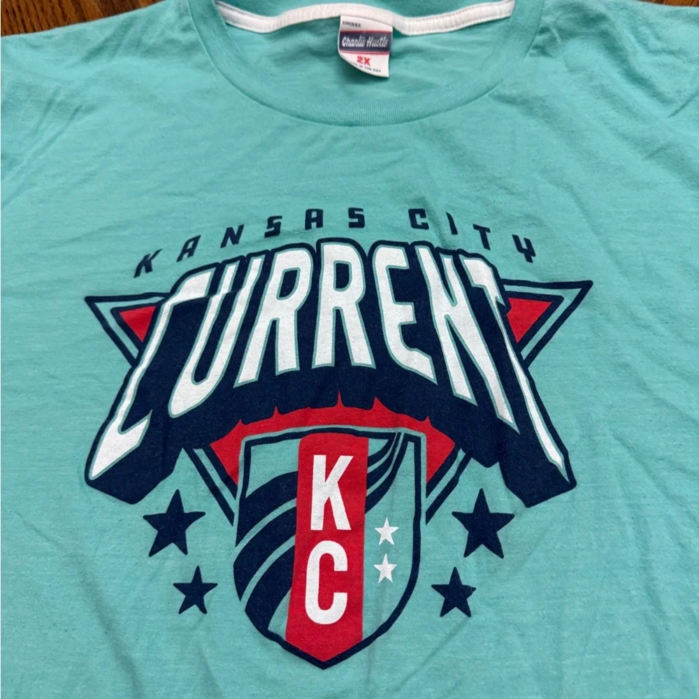 Charlie Hustle Kansas City Current Teal Graphic Short-Sleeve Tee - Picture 3 of 4